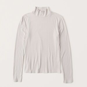 Abercrombie & Fitch Beige Mock Turtle Neck XS